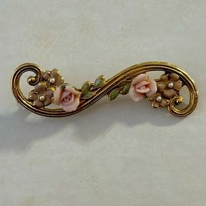 3/$10   1928 Rose Brooch